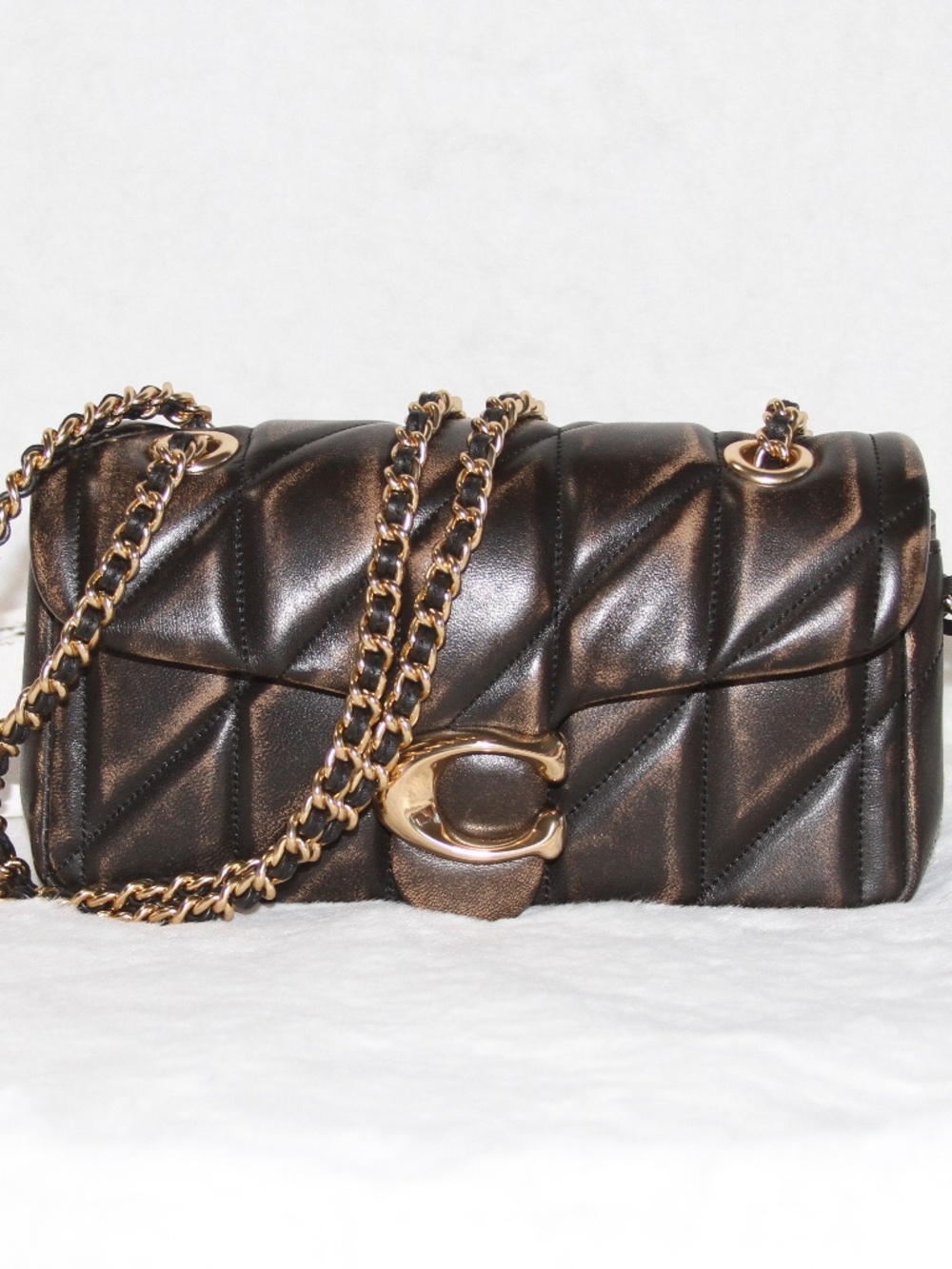 Coach Tabby Shoulder Bag 20 In Loved Leather With Quilting